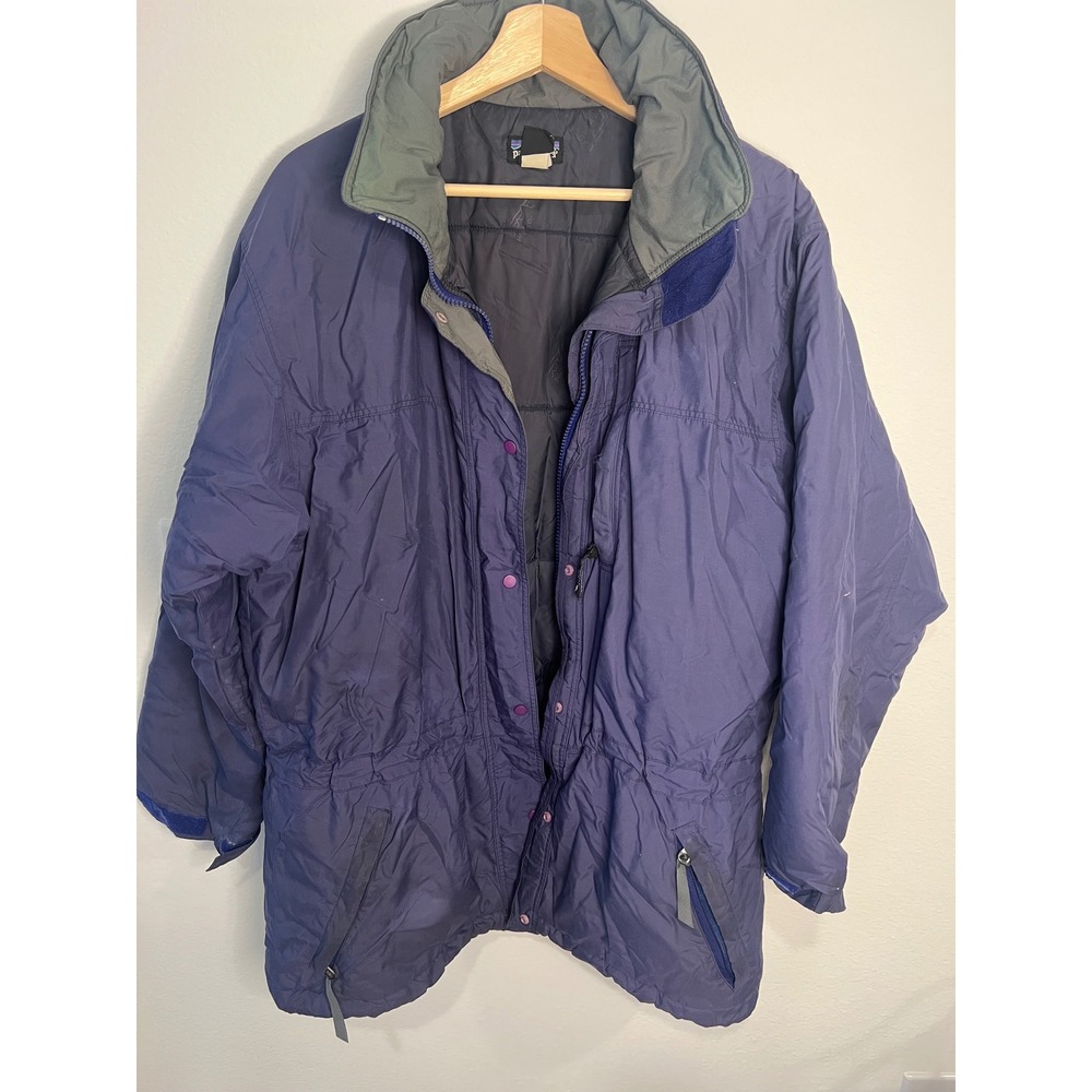 Vintage Patagonia Women's Insulated Jacket Purple Missing Hood